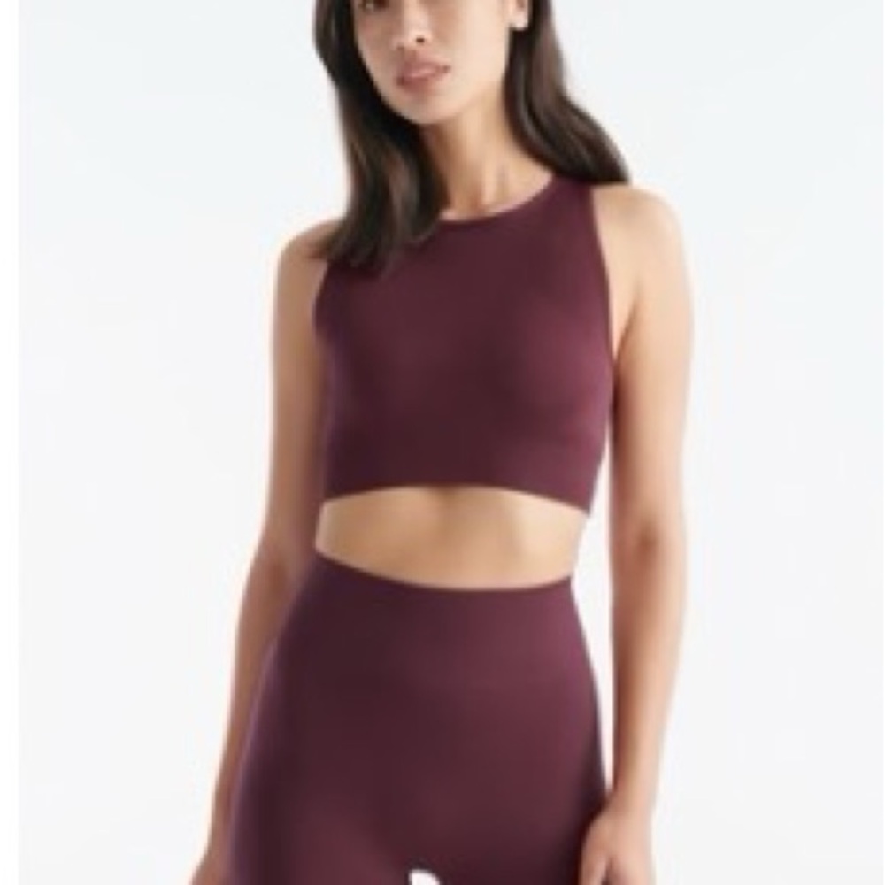 Knix Maroon Activewear SET - both sports bra and leggings